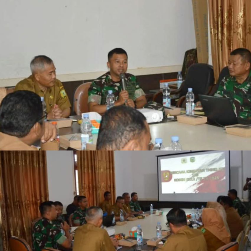 Sukseskan TMMD Ke-123,Dandim 0212/Tapsel Gelar Rakor bersama Pemkab Palas di tahun 2025