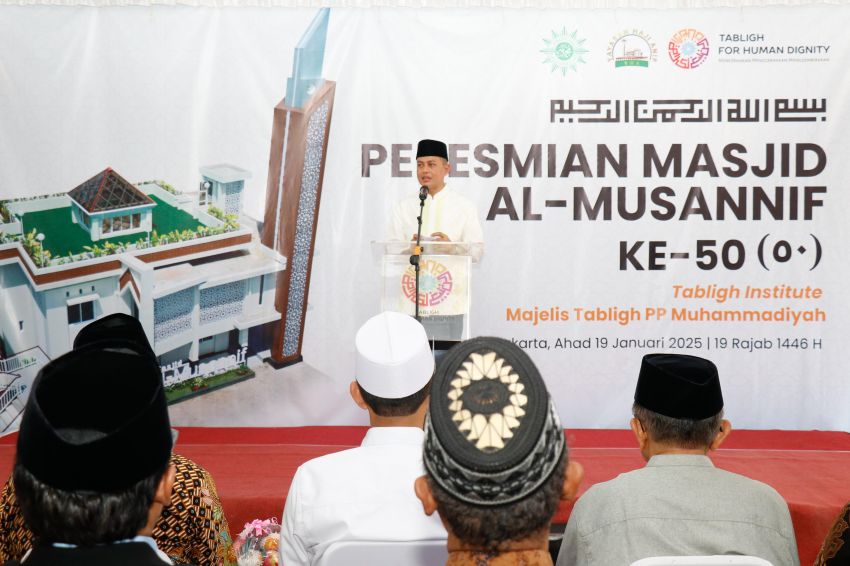 Masjid AL Musannif yang ke-50 Berdiri Megah di Pusat Tabligh Muhammadiyah