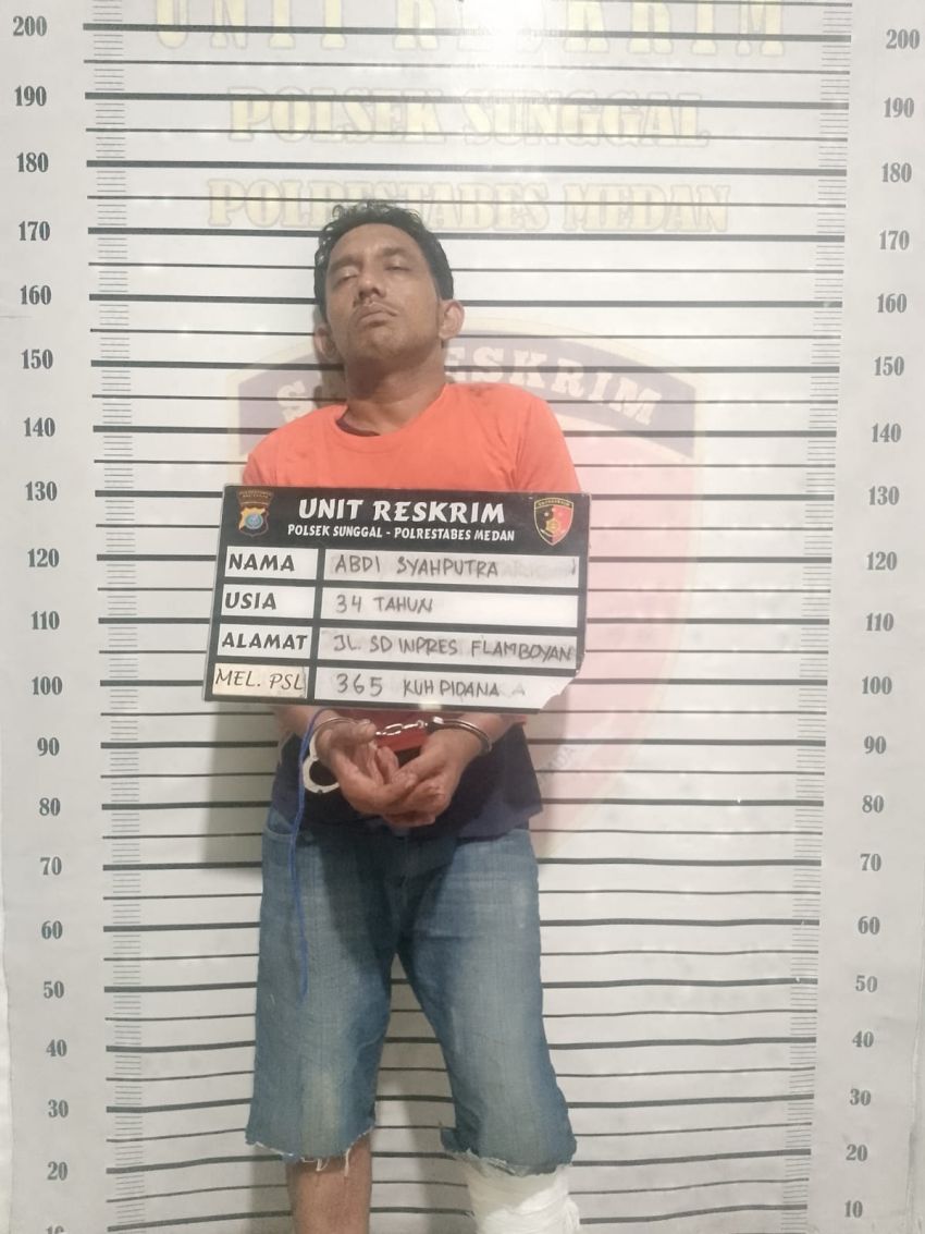 Polsek Sunggal Ungkap Pencurian dan Kekerasan, Dua Pelaku Diamankan Seorang Diantaranya Ditembak