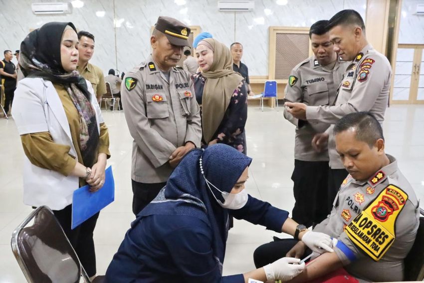 Polres Padangsidimpuan Gelar Pemeriksaan Kesehatan Berkala Tahun 2025, AKBP Dr Wira Prayatna : Kesehatan Prima Modal Utama