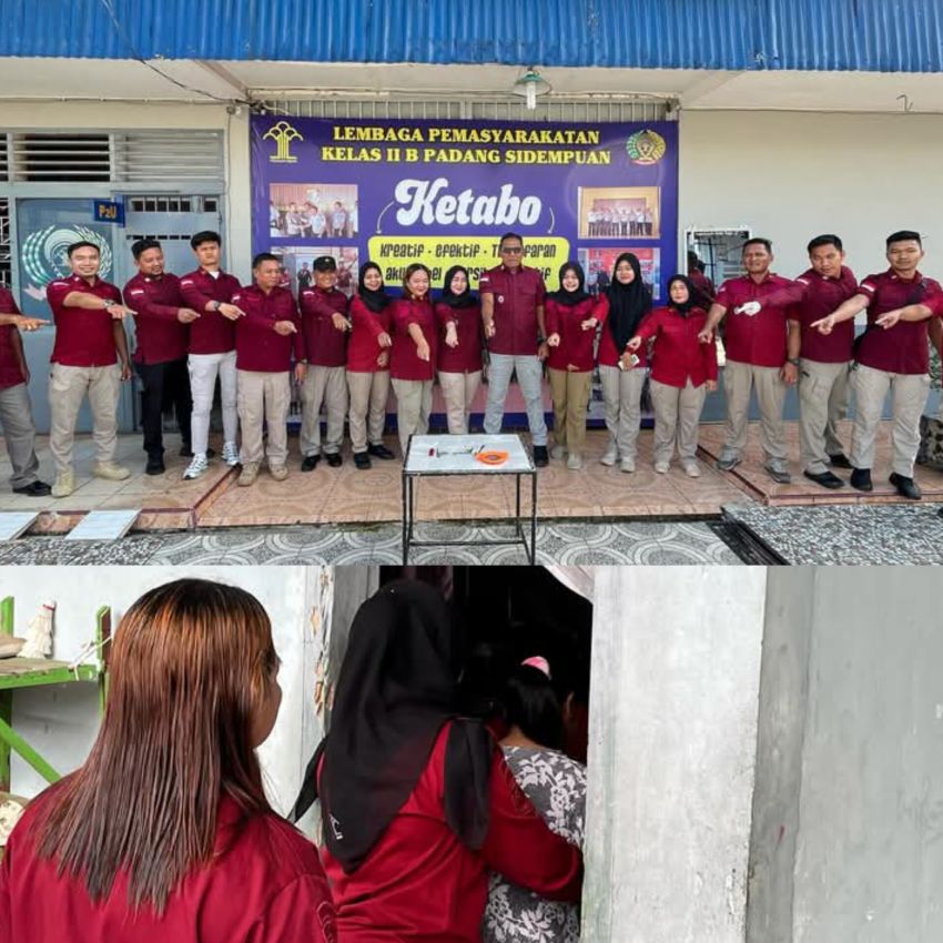Ciptakan Situasi Kondusif , Lapas Padangsidimpuan Grebek Blok Hunian Wanita
