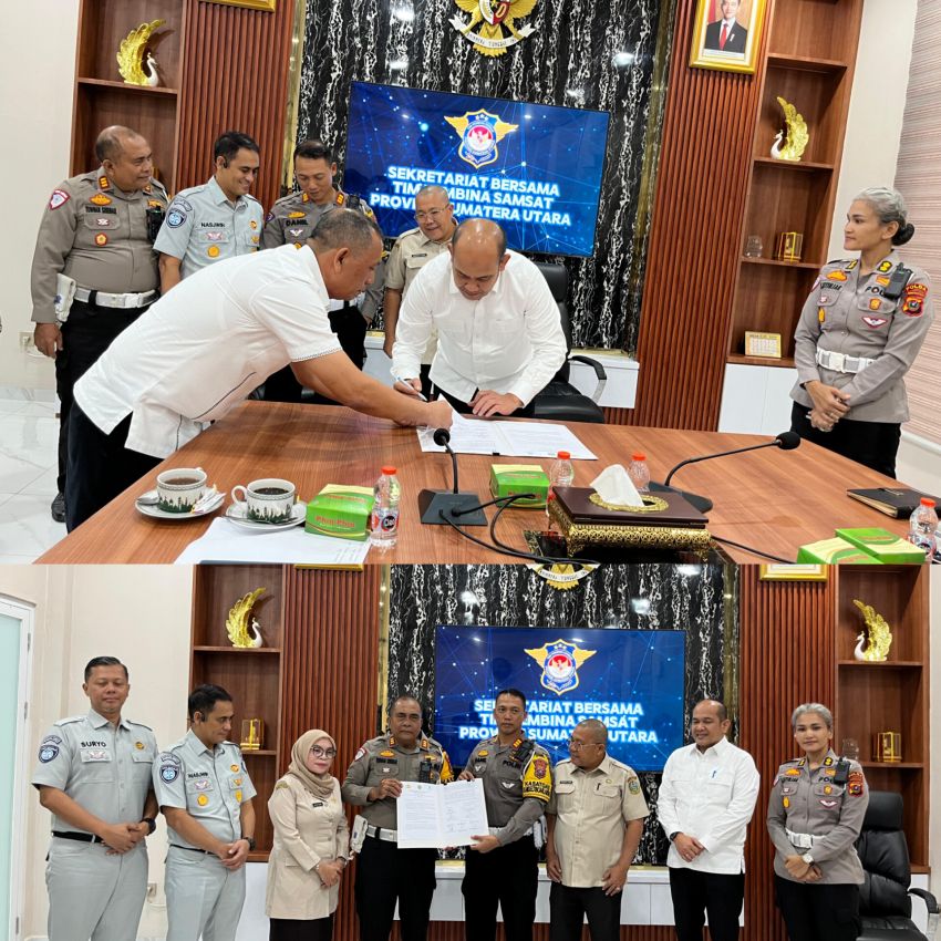 Kasatlantas dan Dirlantas Polda Sumut Hadir Sertijab Pengalihan Operasional BBN1 dan BBN2 Mutasi dari Samsat