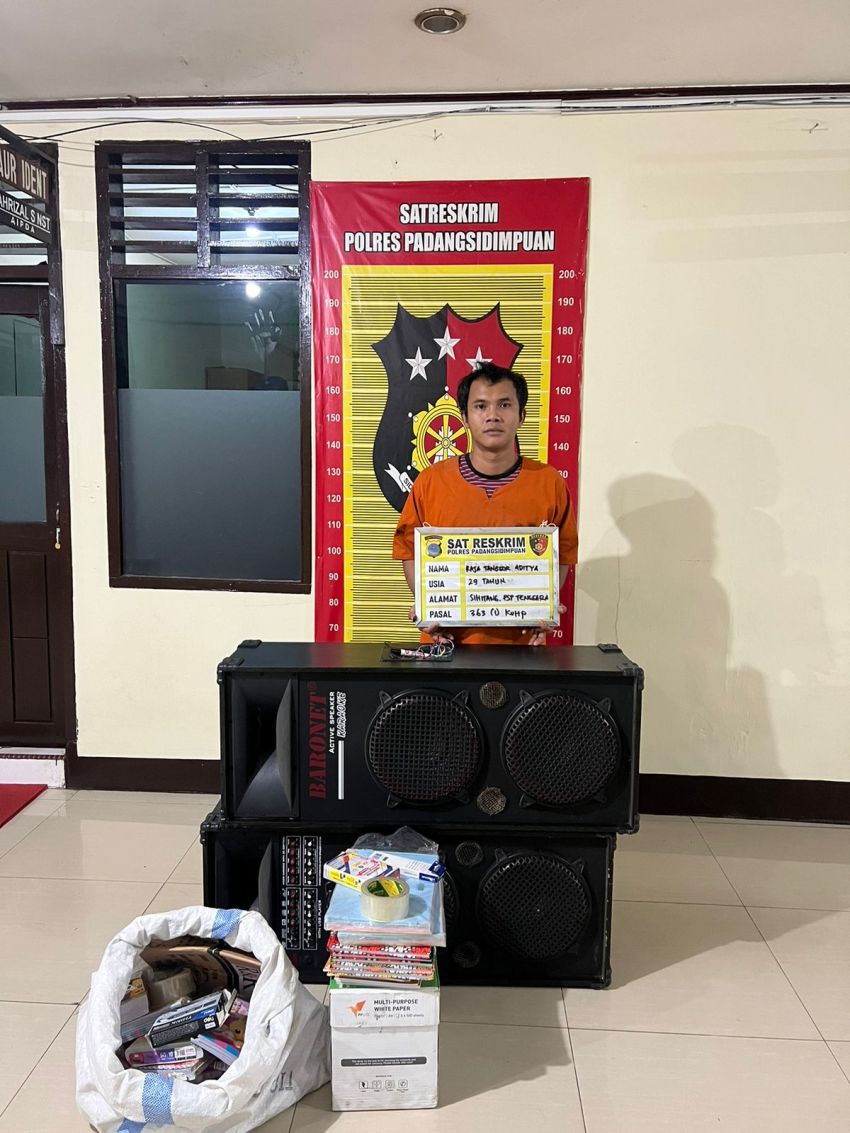 Polres Padangsidimpuan Berhasil Ungkap Kasus Pencurian dengan Pemberatan, Pelaku Tak Berkutik Saat Ditangkap!