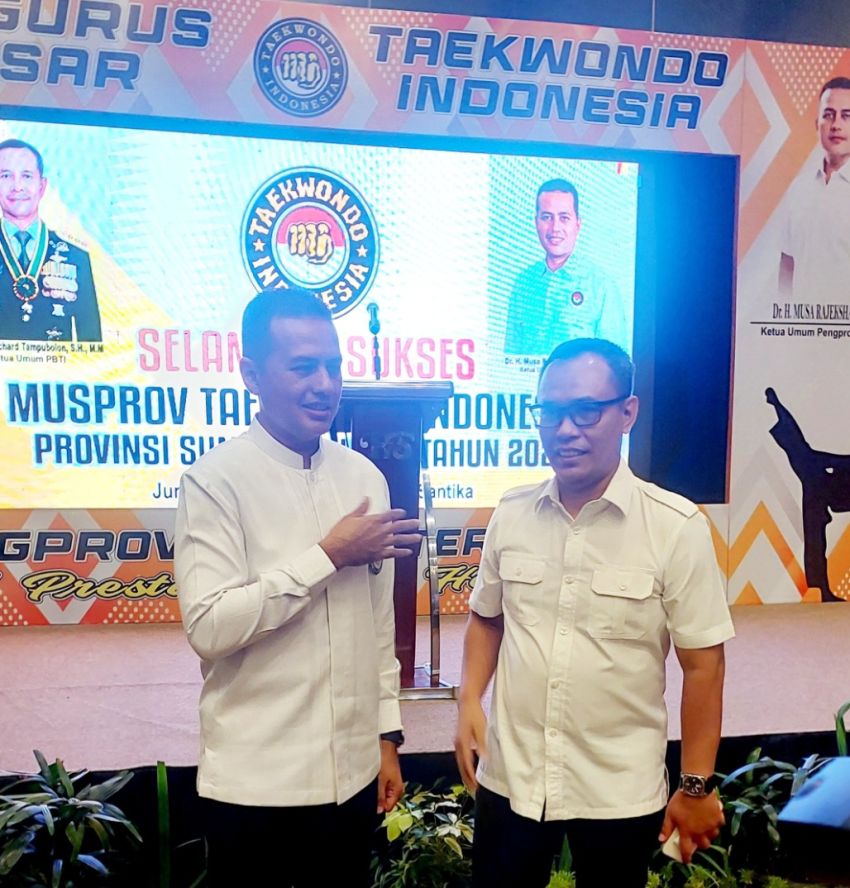 Hamdani Syaputra Terpilih Aklamasi sebagai Ketua Pengda Taekwondo Indonesia Sumut