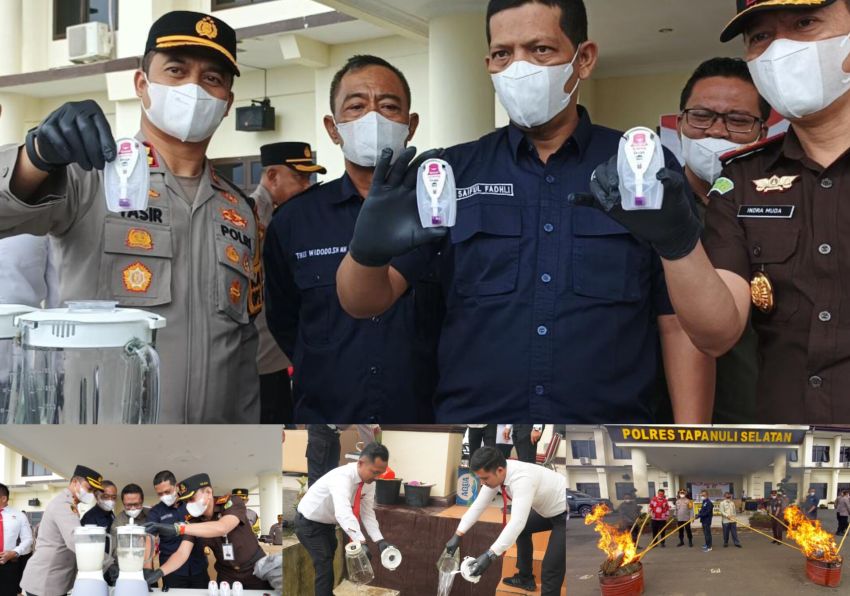 Polres Tapsel Komitmen Jihad Melawan Narkoba, AKBP Yasir Ahmadi : Sasaran Bandar dan Pengedar