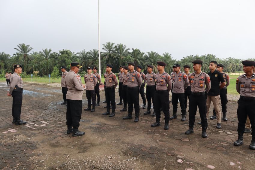 Polres Palas Patroli Skala Besar Dalam Rangka Pelantikan Bupati Terpilih Kabupaten Padang Lawas