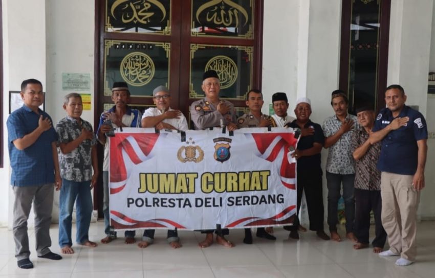 Dekat dengan Warga, Polresta Deli Serdang Gelar Jumat Curhat, Bahas Keamanan dan Ketertiban