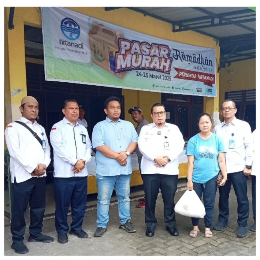 Perumda Tirtanadi Gelar Pasar Murah Ramadhan 1446 Hijriyah di Kelurahan Sei Mati Medan Maimun