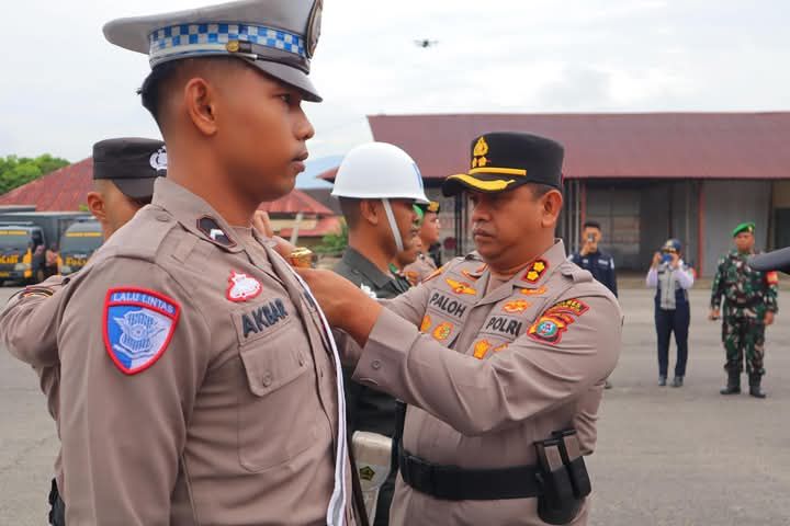 Kapolres Madina Pimpin Gelar Pasukan Operasi Ketupat Toba 2025,Ini Keterangan AKBP ARIE PALOH