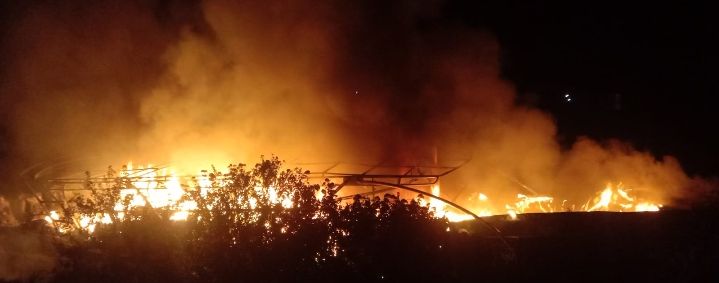 Kapal Misterius Terbakar Di Pantai Cermin Sergai Diduga Membawa Narkoba
