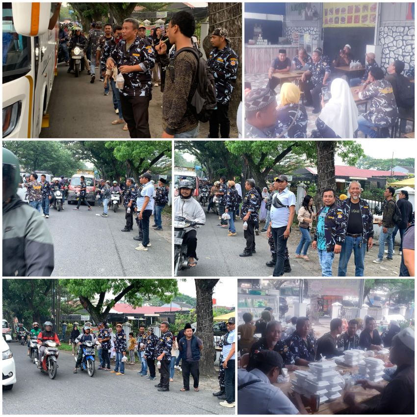 Dikomandoin Busor, Satgas AMPI Sumut Berbagi Ratuan Takjil Kepada Pengendara dan Berbuka Puasa Bersama Pengurus