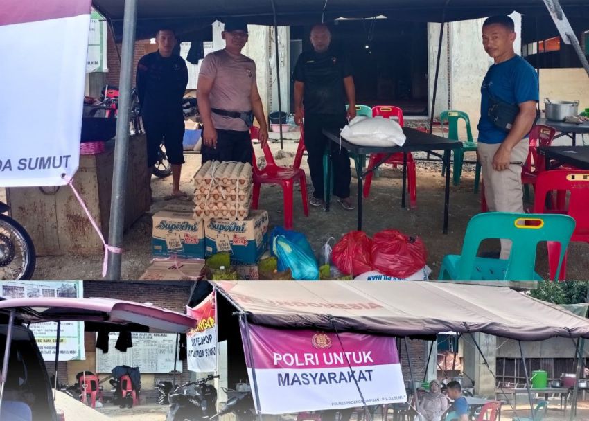 Polres Padangsidimpuan Salurkan Bantuan ke Dapur Umum, AKBP Dr Wira Prayatna : Mari kita sama-sama Tunjukkan Rasa Kepedulian