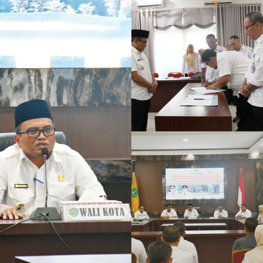 Walikota Letnan Pimpin Penandatanganan Kinerja Tahun 2025,Ini Poin Capain untuk Pejabat Pemko Padangsidimpuan