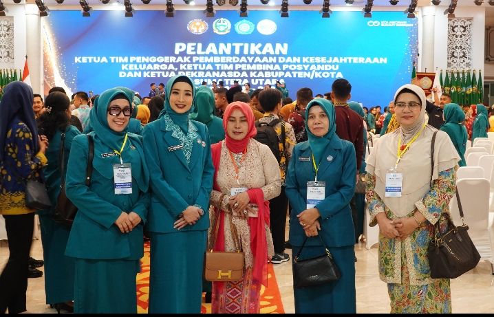 Ny.Hj Susmirawanti Irdian Saragih Resmi Dilantik Ketua TP PKK T. Tinggi
