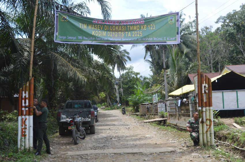 Satgas TMMD ke-123 Kodim 0212/Tapsel Sambut Wasev dengan Semangat! Begini Persiapannya di Desa Pintu Padang Palas