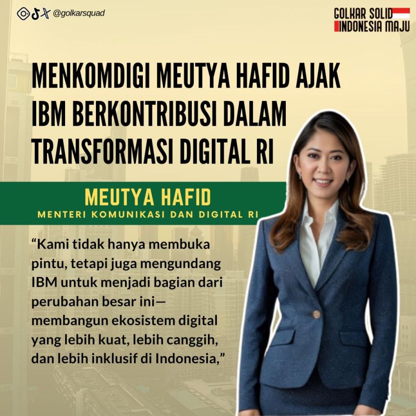 Menteri Komunikasi dan Digital RI: "Kami Tidak Hanya Membuka Pintu, Tetapi Mengundang IBM Untuk Menjadi Bagian Dari Perubahan Besar"