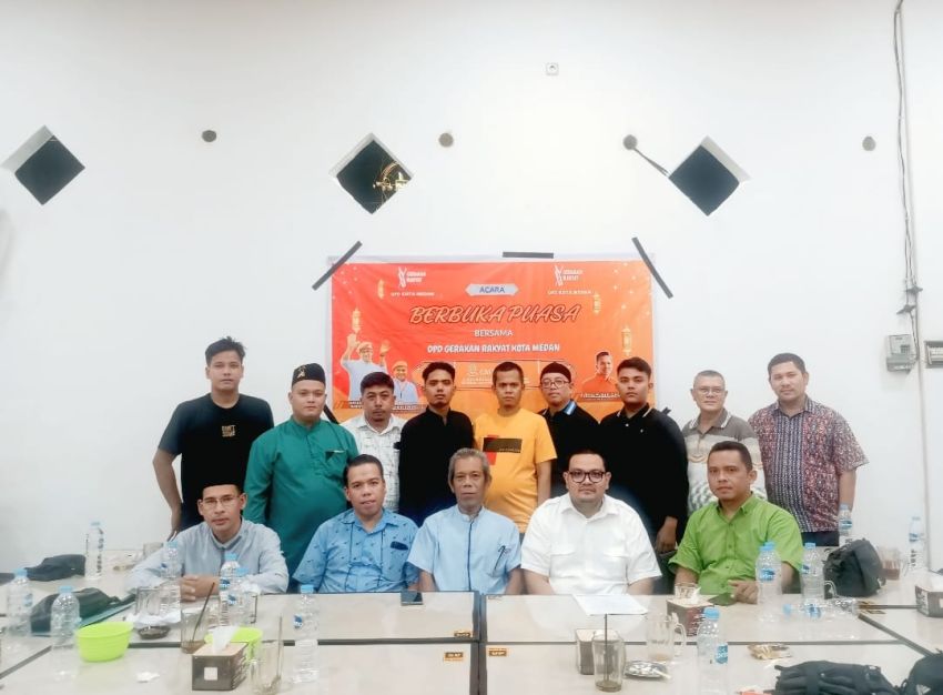 Dewan Perwakilan Daerah (DPD) Gerakan Rakyat Kota Medan Melakukan Buka Bersama Di Ujung Bulan Ramadhan.