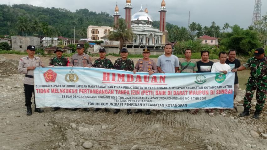 Sinergitas TNI-Polri Bersatu! Upaya Tegas Penghentian PETI di Mandailing Natal
