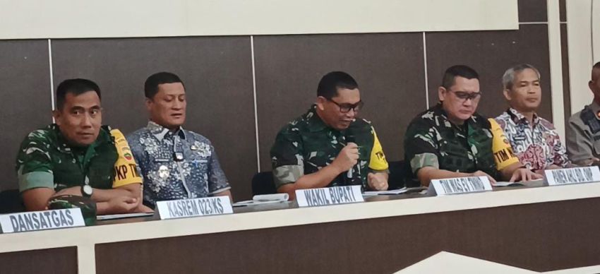 Dukung Pembangunan Daerah, Tim Wasev Pusterad Hadiri Pemaparan TMMD ke-123 Kodim 0212/Tapsel di Palas