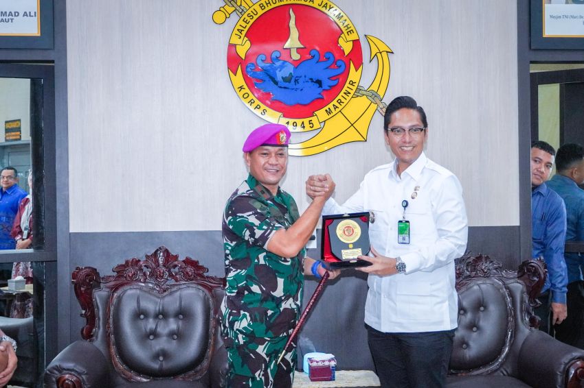 Bangun Medan Utara, Rico Waas Tingkatkan Sinergitas dengan Yonmarhanlan I Belawan