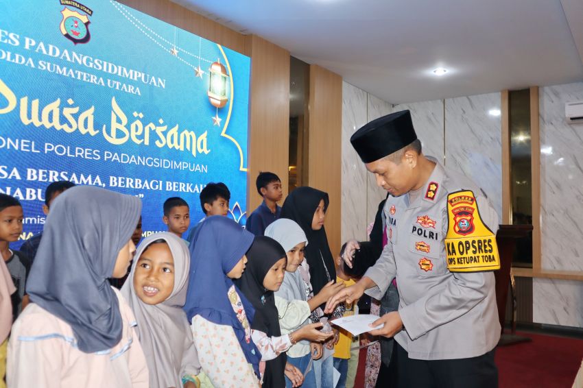 Indahnya Berbagi! Polres Padangsidimpuan Adakan Buka Puasa Bersama dan Santunan Anak Yatim