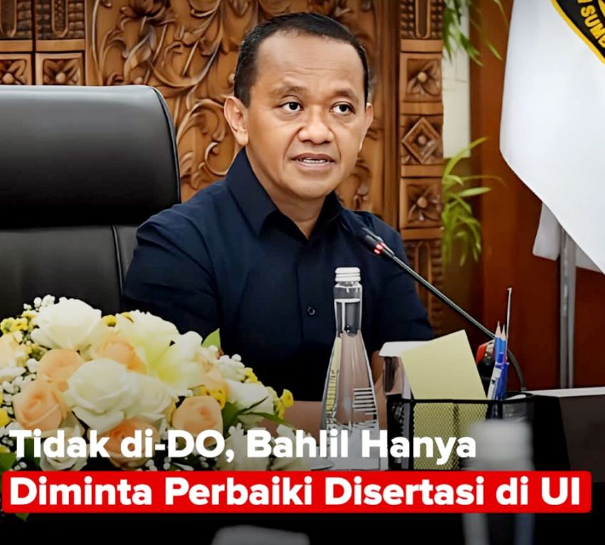 Universitas Indonesia Tidak Mengeluarkan Bahlil Lahadalia Usai Pelanggaran Etik dalam Disertasi