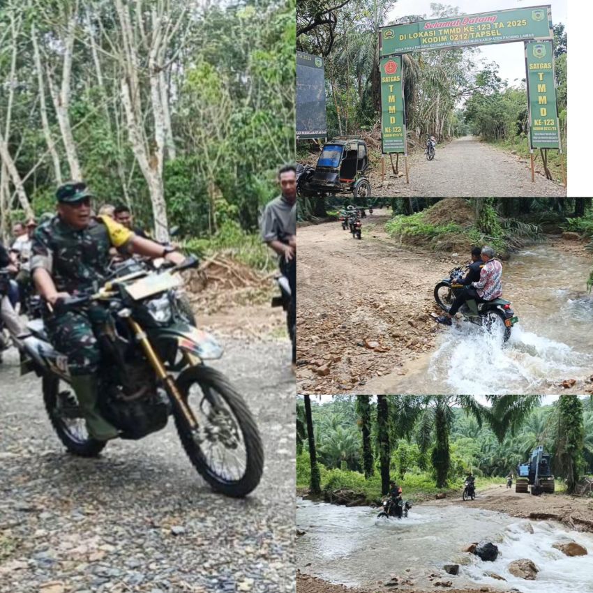 Menguji Adrenalin, Menembus 10 Aliran Deras Sungai: Brigjen TNI Mangaraja Simanjuntak, Dansatgas TMMD ke-123 Kodim 0212/TS, dan Pemkab Palas Tinjau