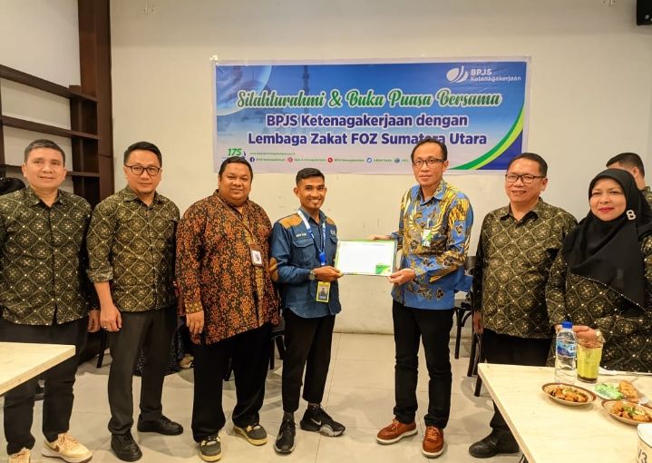 BPJS Ketenagakerjaan dan FOZ Sumut Pererat Silaturahmi, Dukung Jaminan Sosial bagi Mustahik