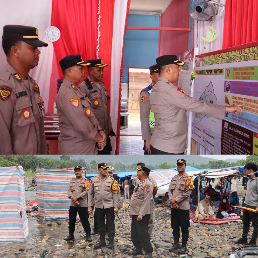 Kapolres Palas Bersama PJU Pantau Pos Pam 1 Barteng dan Lokasi Wisata,AKBP Dodik Yuliyanto : Berikan rasa Aman dan Nyaman Liburan Idulfitri
