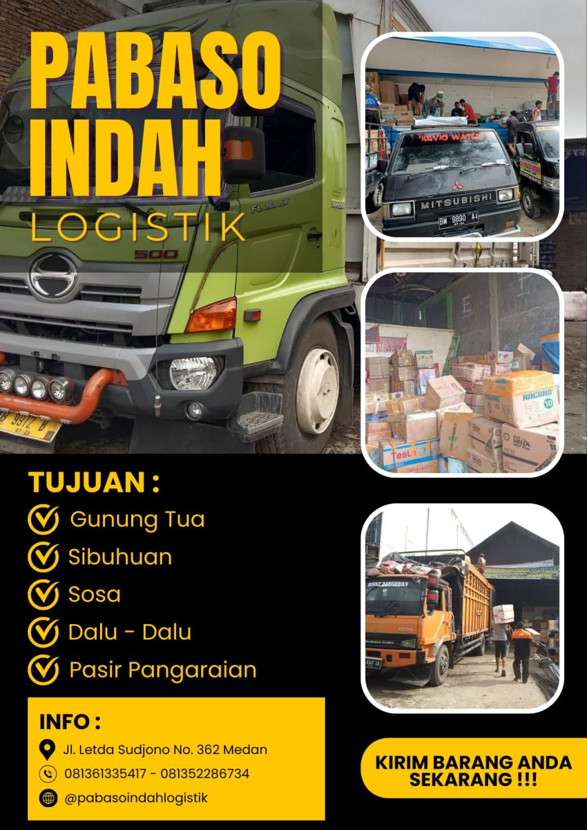 PABASO INDAH LOGISTIK Perluas Jaringan Pelayanan Pengiriman di Sumatera Utara dan Seluruh Indonesia