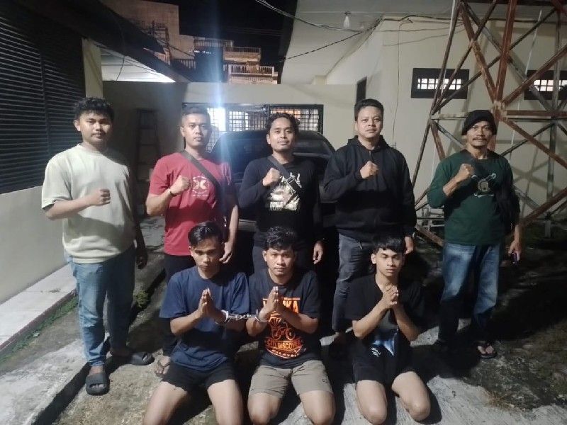 Polsek Delitua Ringkus 2 Pelaku Curanmor di Parkiran RS Sembiring dan 1 Orang Penadah