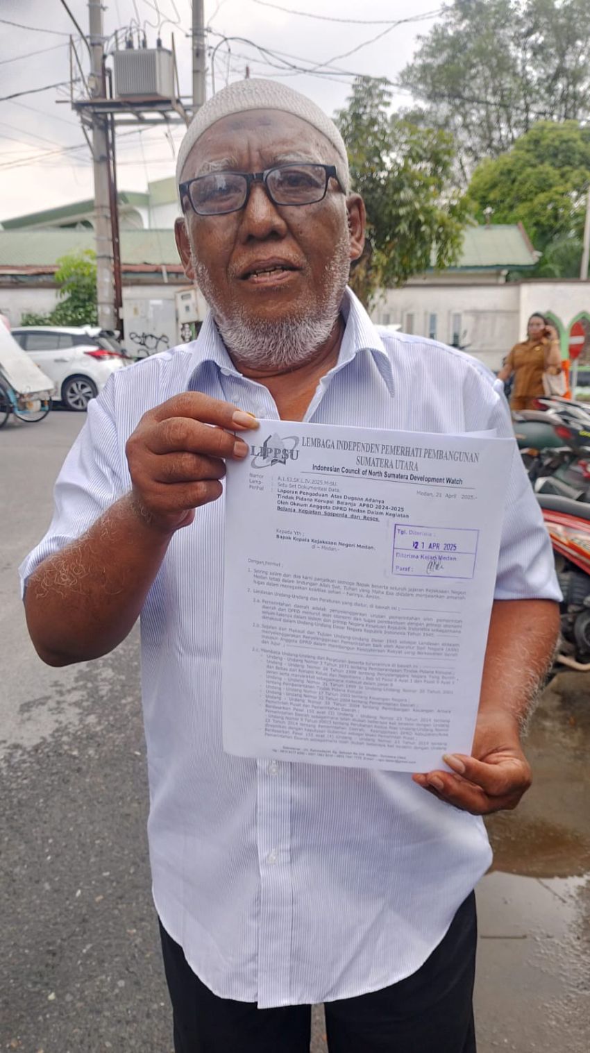 Oknum DPRD Medan Dilaporkan ke Kejari Terkait Dugaan Korupsi Dana Sosperda dan Reses