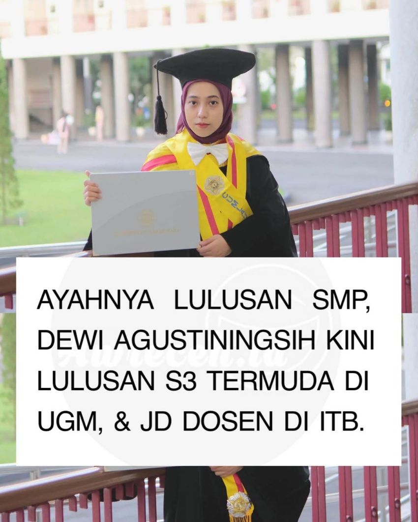 Dewi Agustiningsih, Lulusan Termuda dan Tercepat Doktor FMIPA UGM, Kini Jadi Dosen di ITB