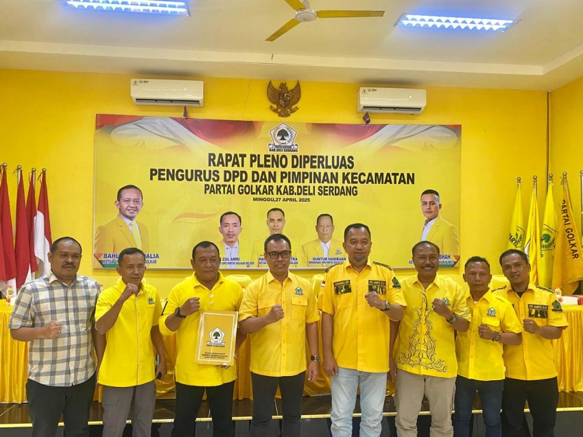 DPD Golkar Deli Serdang Kompak Dukung Musa Rajekshah Pimpin Kembali Golkar Sumut 2025–2030