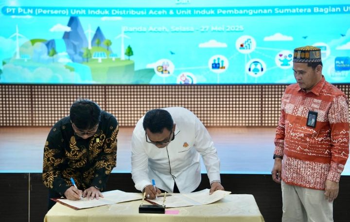 PLN UIP SBU dan Kejati Aceh Teken Perjanjian Kerja Sama, Perkuat Sinergi Tuntaskan Pembangunan Ketenagalistrikan di Aceh