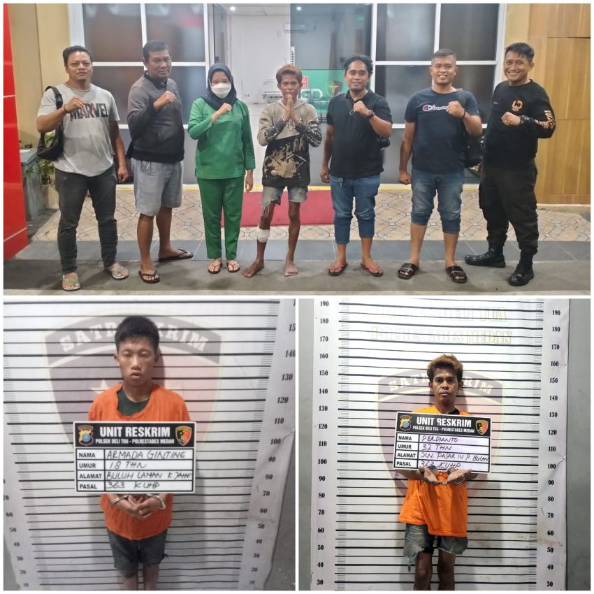 Polsek Delitua Bekuk Tiga Pembobol Gereja Bethel Indonesia (GBI) Jalan Jamin Ginting