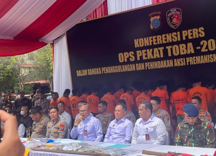 Kemenko Polkam Apresiasi Polda Sumut: Operasi Pekat Toba 2025 Tindak Tegas Premanisme