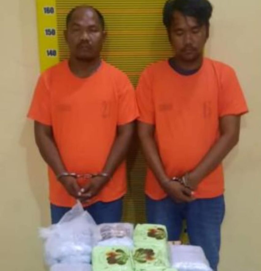 2 Tsk Penyeludup 9 Kg Sabu di Tangkap di Perkuburan Warga di Tjg Balai