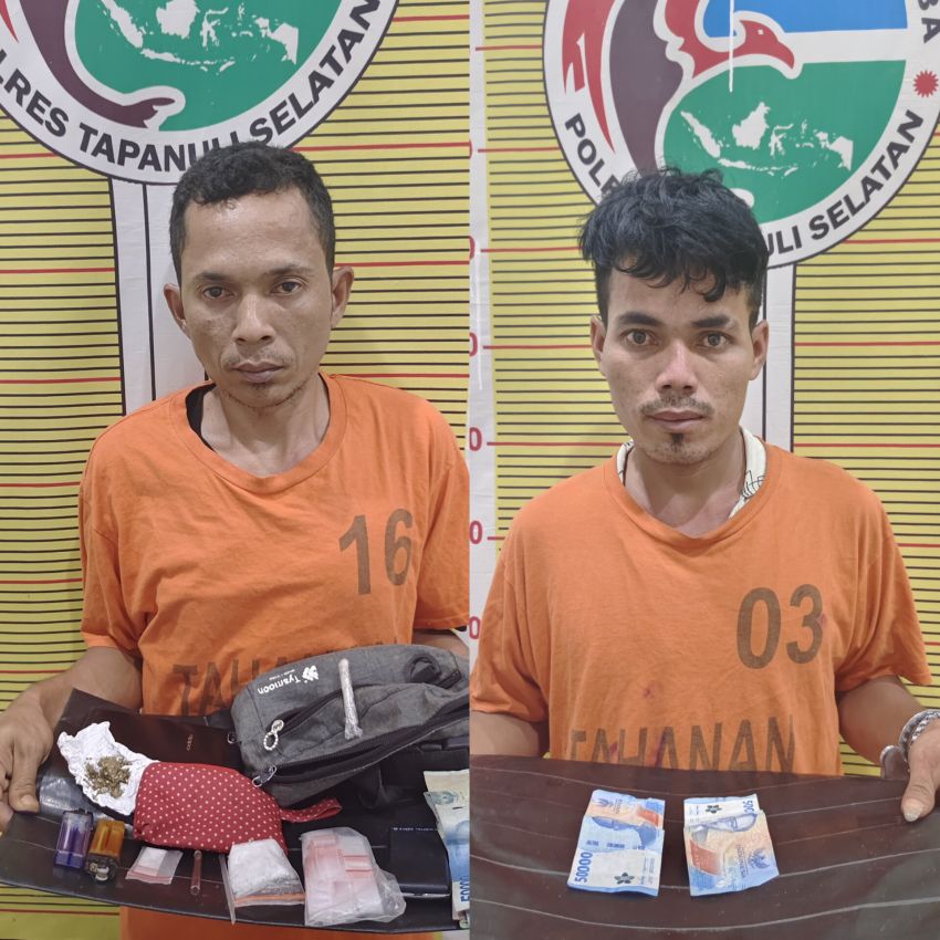 Duduk Manis di Gubuk, Bandar Narkoba di Tapsel Diciduk Polisi Tengah Malam