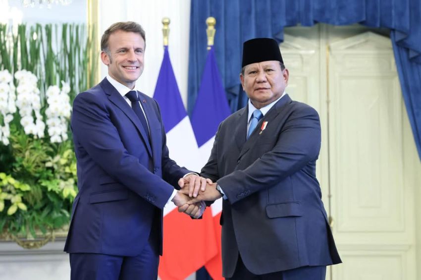 Presiden Prabowo Sambut Presiden Prancis Emmanuel Macron dalam Kunjungan Kenegaraan