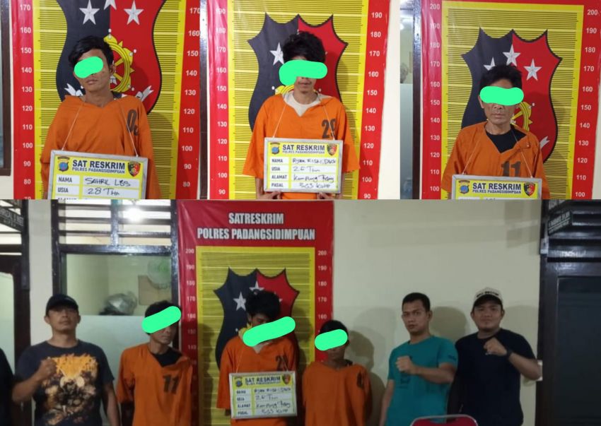 Satreskrim Polres Padangsidimpuan Tangkap 3 Pelaku Pencurian di Sekolah Dasar,AKBP Wira Prayatna : Tidak Ada Ruang untuk Kriminalitas