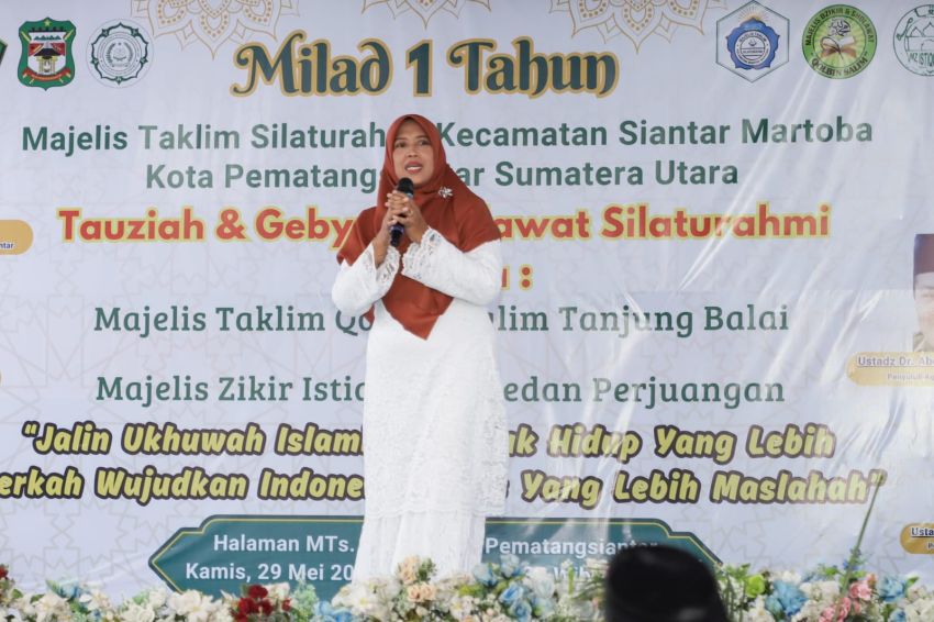 Wakil WaliKota menghadiri acara Milad Pertama MTS Kecamatan Siantar Martoba