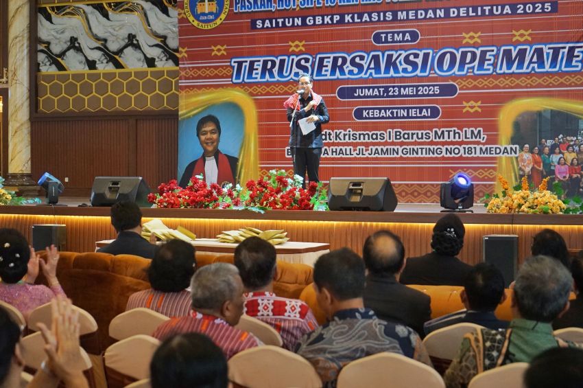 Wali Kota Medan Hadiri Perayaan Paskah dan Hut Saitun GBKP Klasis Medan Delitua