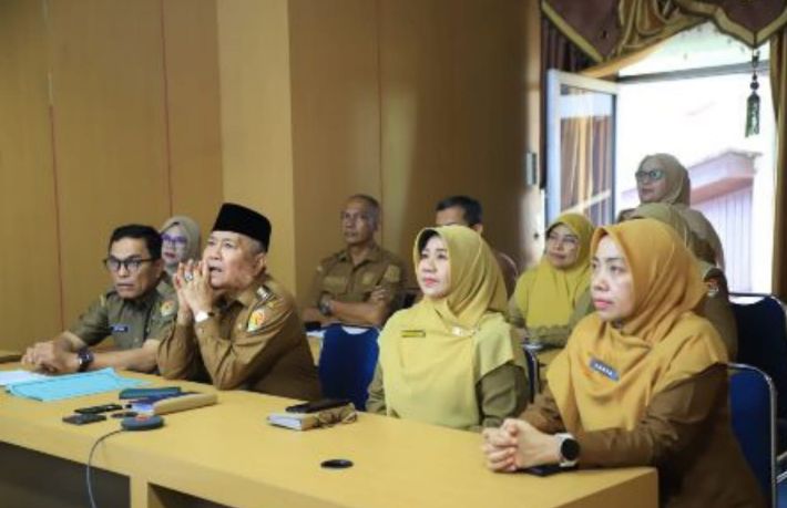 Antisipasi Perang Timur Tengah Terhadap Inflasi Sekdako Solok Gelar Rakor Bersama Kemendagri dan BPS