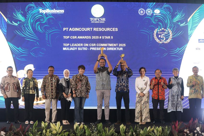 PT Agincourt Resources Raih Penghargaan Tertinggi di TOP CSR Awards 2025, Komitmen Nyata untuk Masyarakat Lingkar Tambang