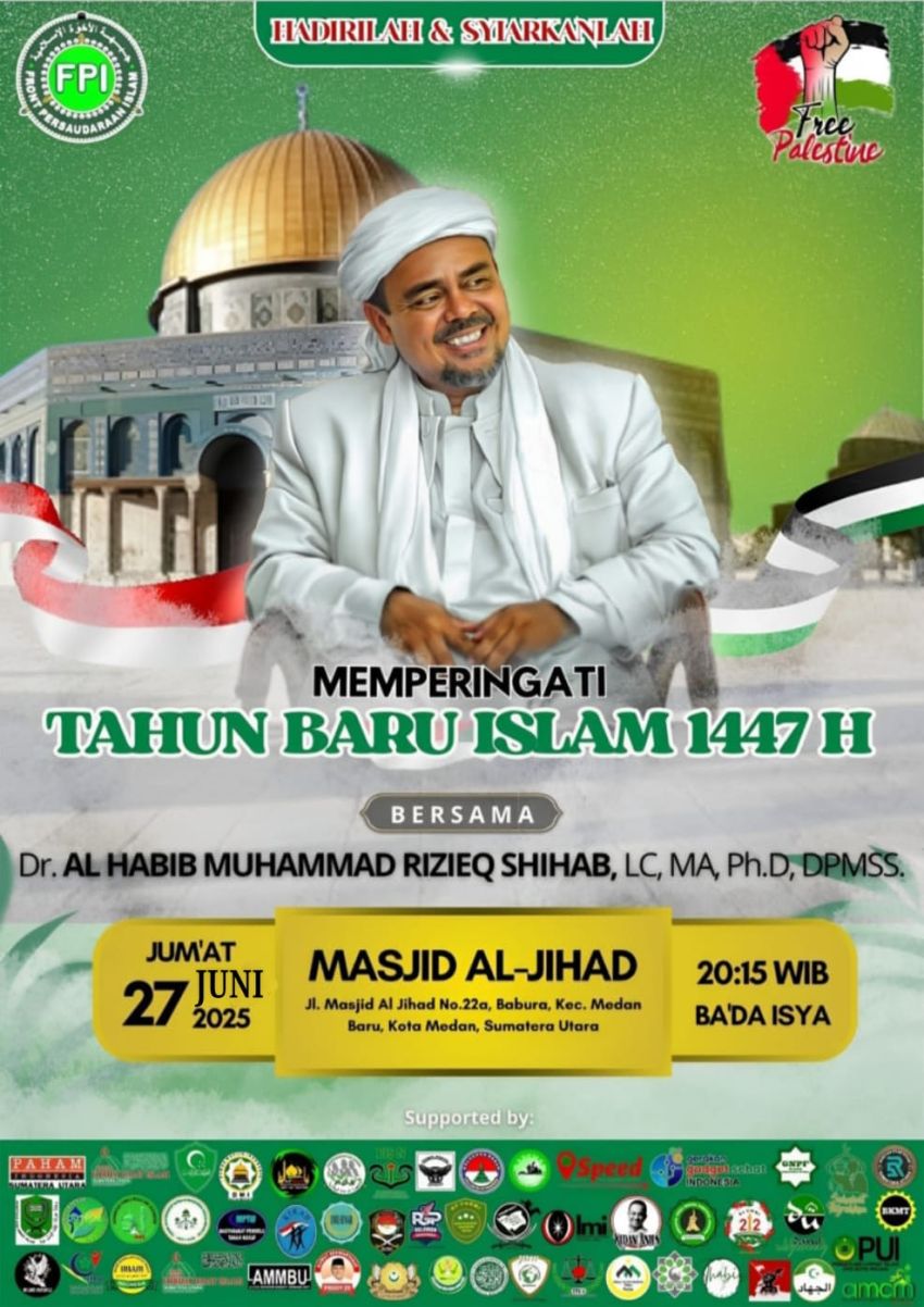 Tabligh Akbar Habib Rizieq Shihab di Medan Ditunda hingga Agustus 2025