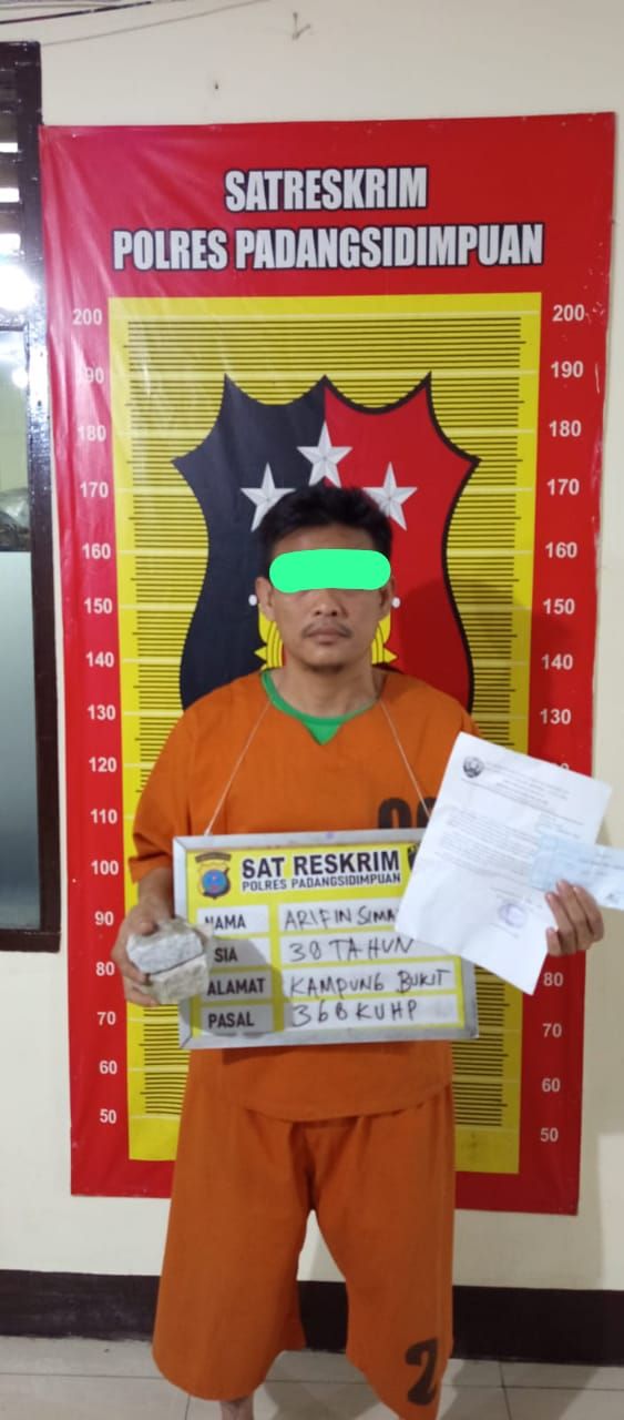 Satreskrim Polres Padangsidimpuan Tangkap Pelaku Pemerasan Bermodus Jaga Malam,AKBP Wira Prayatna : Tindak Lanjut Aduan Call Centre 110 kita Tanggapi