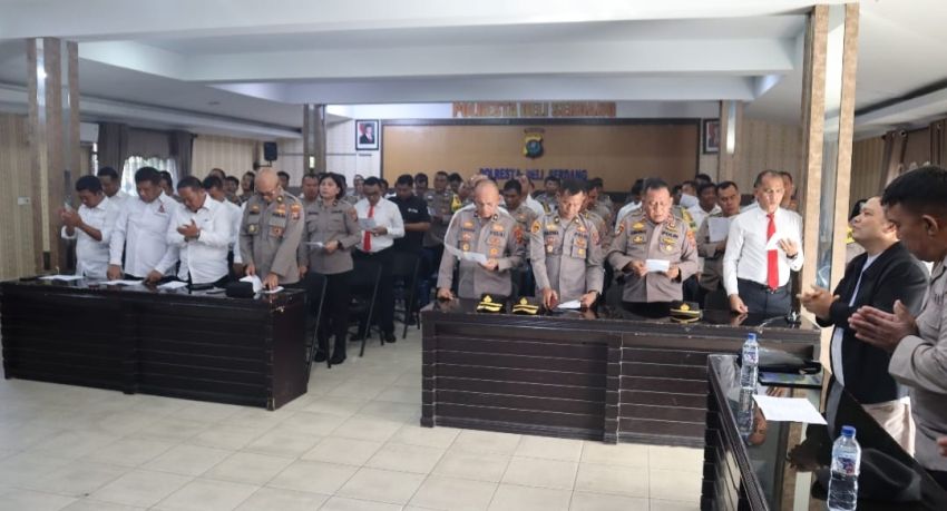 Wujud Syukur dan Pengabdian, Polresta Deli Serdang Gelar Doa Bersama HUT Bhayangkara ke-79