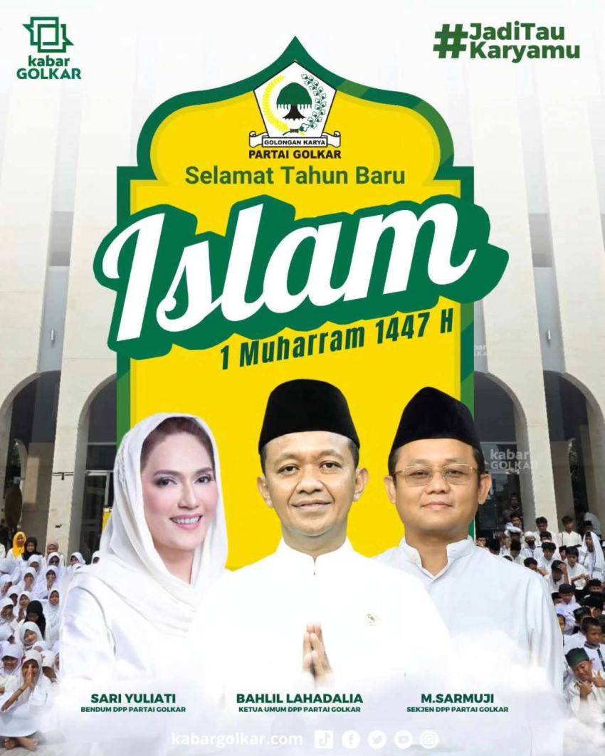 Ketum Golkar : Tahun Baru Islam, Momentum Perkuat Iman dan Komitmen Bangun Negeri