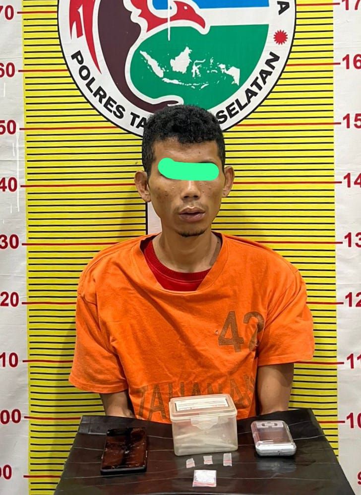 Berantas Narkoba, Polres Tapsel Amankan Pengedar Sabu Asal Desa Sidadi II, Ini Himbauan AKBP Yasir Ahmadi